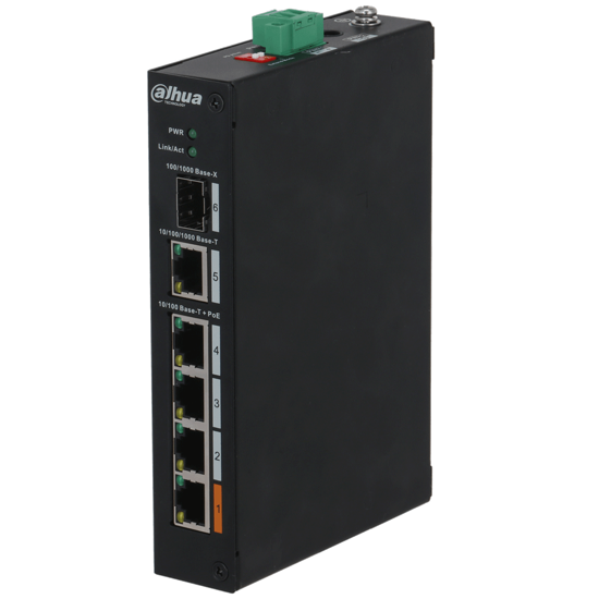 Dahua PFS3106-4ET-60-V2 4-portni neupravljivi megabitni PoE switch