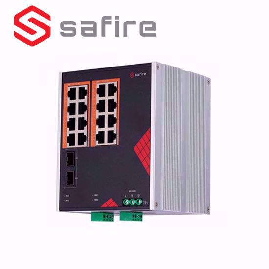 Safire SF-SWI1816HIPOE-GF-AC-260-DIN industrijski PoE switch