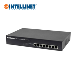 INTELLINET 8-Port Fast Ethernet PoE+ Switch