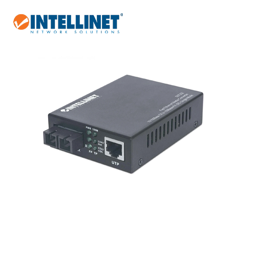 INTELLINET Gigabit Ethernet Media Converter, Multi-Mode 550m