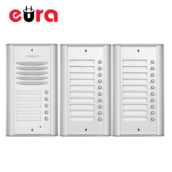 Spoljni analogni panel serije CYFRAL sa 25 pozivnih tastera