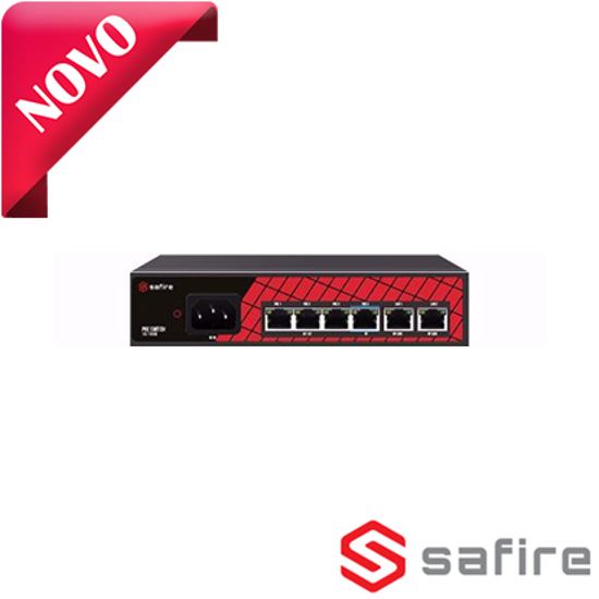 Safire SF-SW0604HIPOE-60 PoE switch 4+2 porta