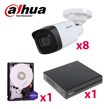 Paket HD Dahua 8 kamere 2MP, XVR 8CH,1TB HD