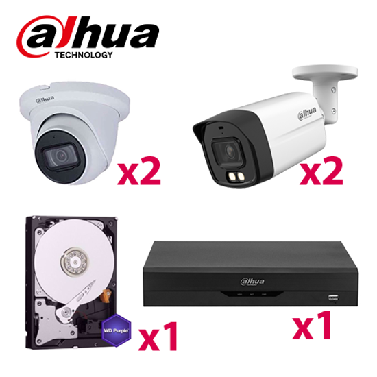 Paket HD Dahua 2+2 kamere 2MP, XVR 4CH 5MP,1TB HD