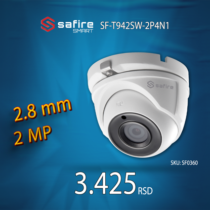 Safire SF-T942SW-2P4N1 dome kamera 2.8mm 2MP