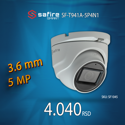 Safire SF-T941A-5P4N1 dome kamera 3.6mm 5MP