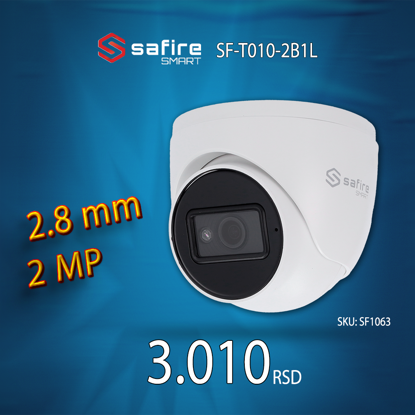 Safire SF-T010-2B1L dome kamera 2,8mm 2MP