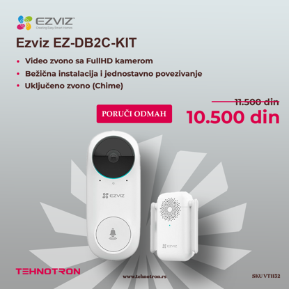 Ezviz EZ-DB2C-KIT-Video door bell with chime