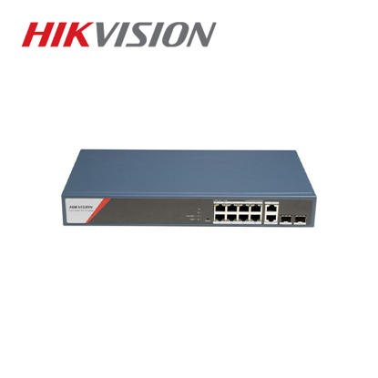 Hikvision DS-3E1512HP-SI-8P2T2F 8-portni (8+4) pametno upravljivi gigabitni PoE switch