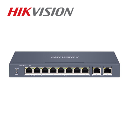 Hikvision DS-3E1310HP-EI 8-portni (8+2) upravljivi megabitni PoE switch
