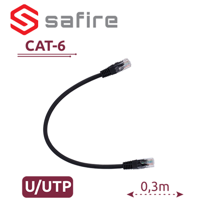 Safire UTP6-H-03BK crni utp kabl 0,3m-01