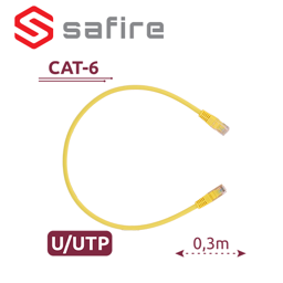Safire UTP6-H-03Y zuti utp kabl 0,3m