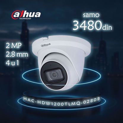 DAHUA HAC-HDW1200TLMQP-0280B-S5 dome kamera 2.8mm 2MP