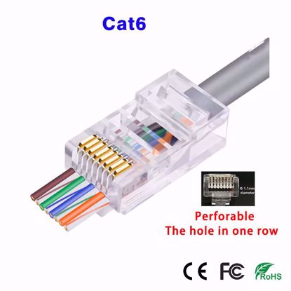 CasView CRJ-P6 Probojni RJ45 “Through Hole” mrezni konektor (CAT6/6A) CasView CRJ-P6 Probojni RJ45 “Through Hole” mrezni konektor (CAT6/6A)