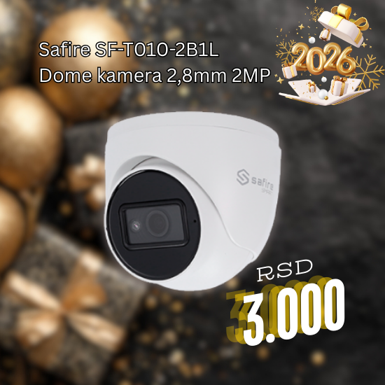 Safire SF-T010-2B1L dome kamera 2,8mm 2MP