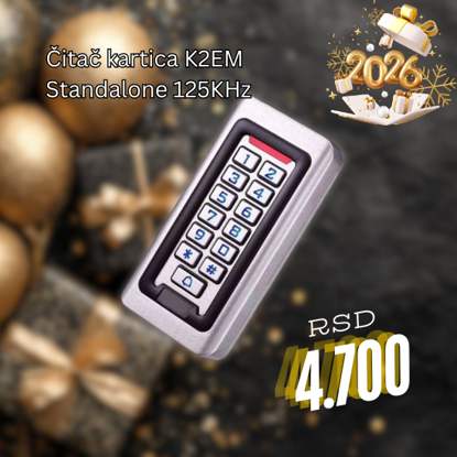 Samostalni metalni kontroler - citac kartica K2EM (EM 125KHz)