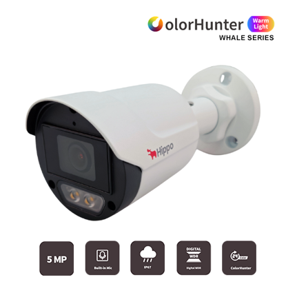 Hippo HD-B125-AF28M-W 2,8mm 5MP HD White Light Full Color bullet kamera