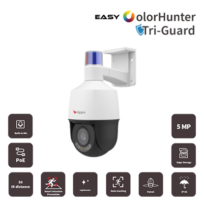 Hippo IPCPTZS1-AX5C-VG1 2,7-13,5mm 5MP Profesionalna IP ColorHunter 5X LightHunter Tri-Guard PTZ kamera