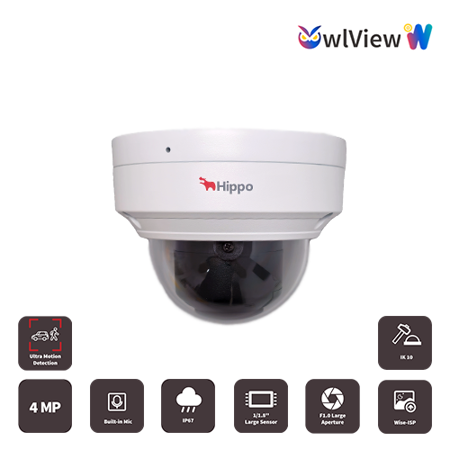 Hippo IPCS402D-F28/4MP-MCH 2,8mm 4MP Profesionalna IP AI ColorHunter Wise-ISP dome kamera