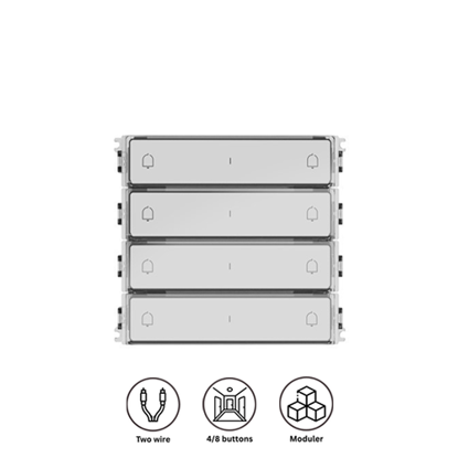 Hippo MO001-PB Modul 4/8 pozivnih tastera za spoljnu interfonsku jedinicu