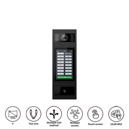 Hippo T-OS14E Apartmanska interfonska spoljna jedinica sa ekranom 7" 2-žicna