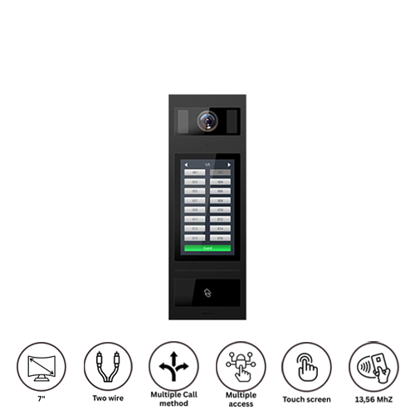 Hippo T-OS14E Apartmanska interfonska spoljna jedinica sa ekranom 7" 2-žicna