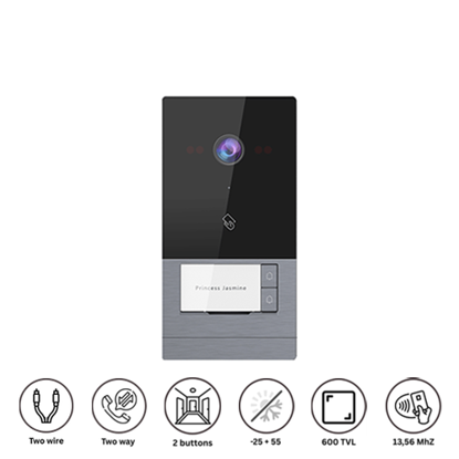 Hippo T-OS17 Mini spoljna interfonska jedinica 2 tastera 2-žicna 600TVL