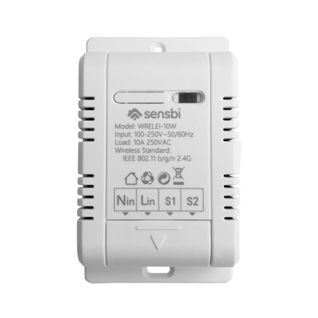 Sensbi WRELEI-10W Wi-Fi pametni relej, beznaponski izlaz, 10A 250Vac