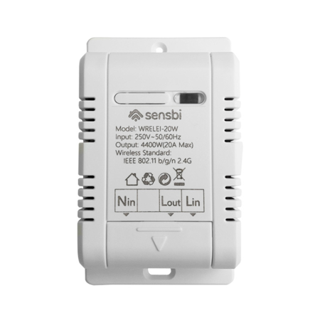 Sensbi WRELEI-20W Wi-Fi pametni relej, 20A 250Vac