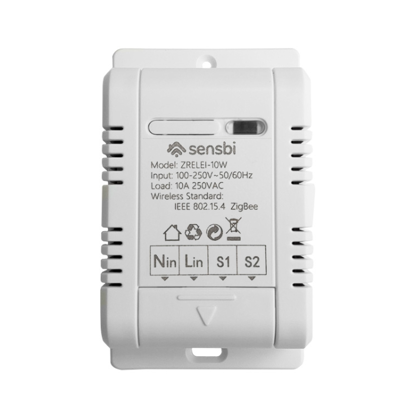 Sensbi ZRELEI-10W ZigBee pametni rele, beznaponski izlaz, 10A 250Vac