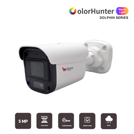 Hippo  HD-B115-AF28-W 2,8mm 5MP HD ColorHunter Warm Light bullet kamera