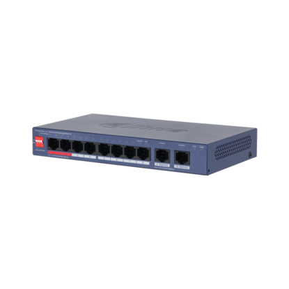 Dahua CS4010-8GT-110-V2 8-portni (8+2) upravljivi Layer 2 gigabitni PoE switch