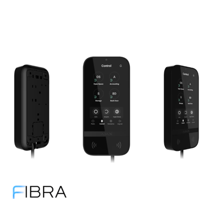 Ajax FIBRA Keypad Touchscreen WH/BL