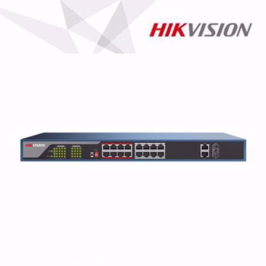 Slika od Hikvision DS-3E0318P-E 16x10/100 Mbps Auto MDX PoE switch