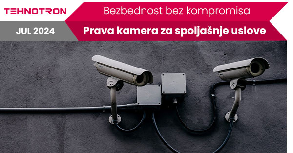 Kamera za spoljnu upotrebu na fasadi objekta