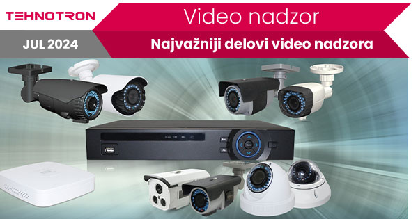 Komplet za video nadzor sa kamerama snimačem kablovima i hard diskom