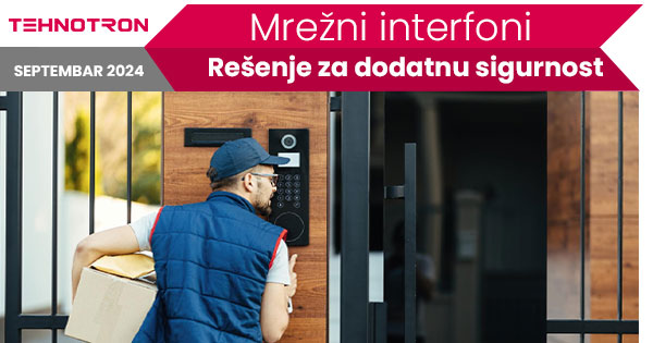 Mrežni video interfon na ulazu u objekat