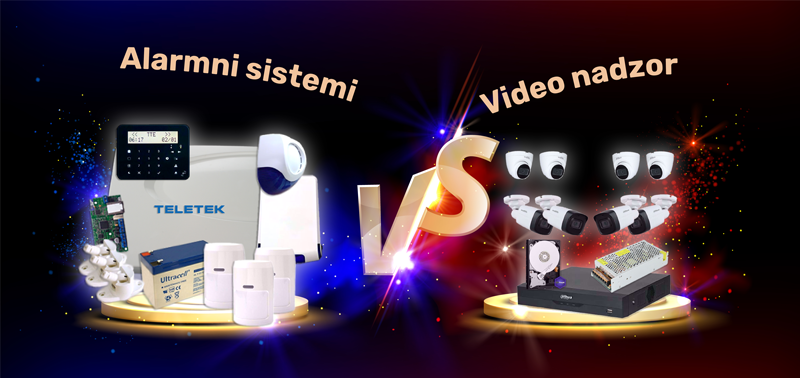 Kamera za video nadzor spolja i alarmni sistem unutra kao kombinovana zaštita objekta