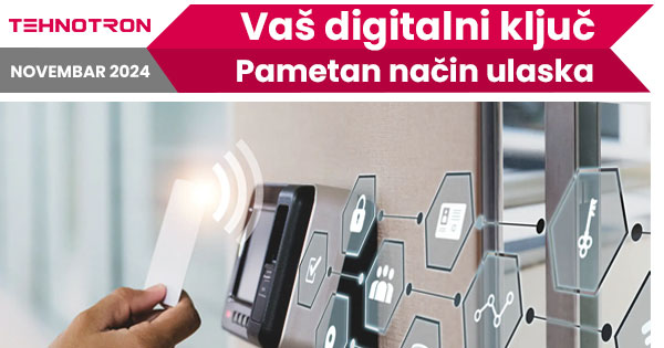 Elektroprihvatnik i čitač kartica na ulaznim vratima