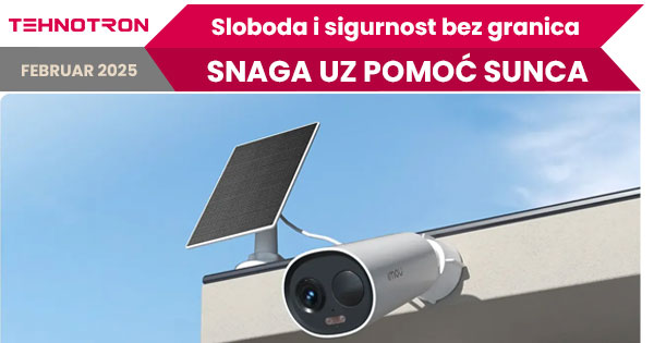 Solarna kamera za video nadzor na udaljenoj lokaciji
