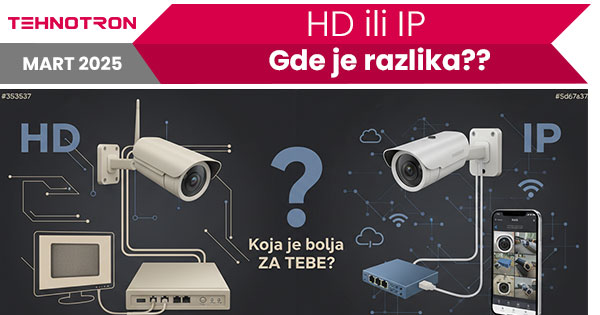 Poređenje HD i IP sistema video nadzora sa DVR i NVR opremom