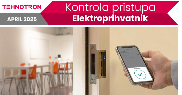 Elektroprihvatnik i čitač kartica na ulaznim vratima