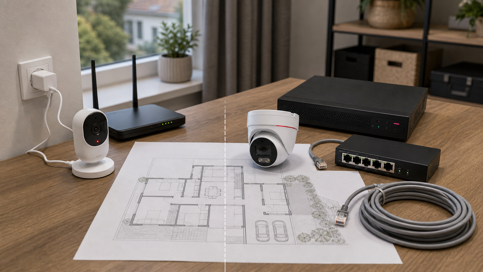 Poređenje Plug and Play Wi-Fi kamere i profesionalnog PoE video nadzora