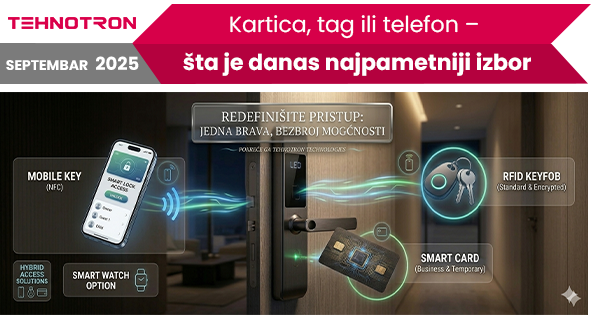 Kartica, RFID tag i telefon za kontrolu pristupa