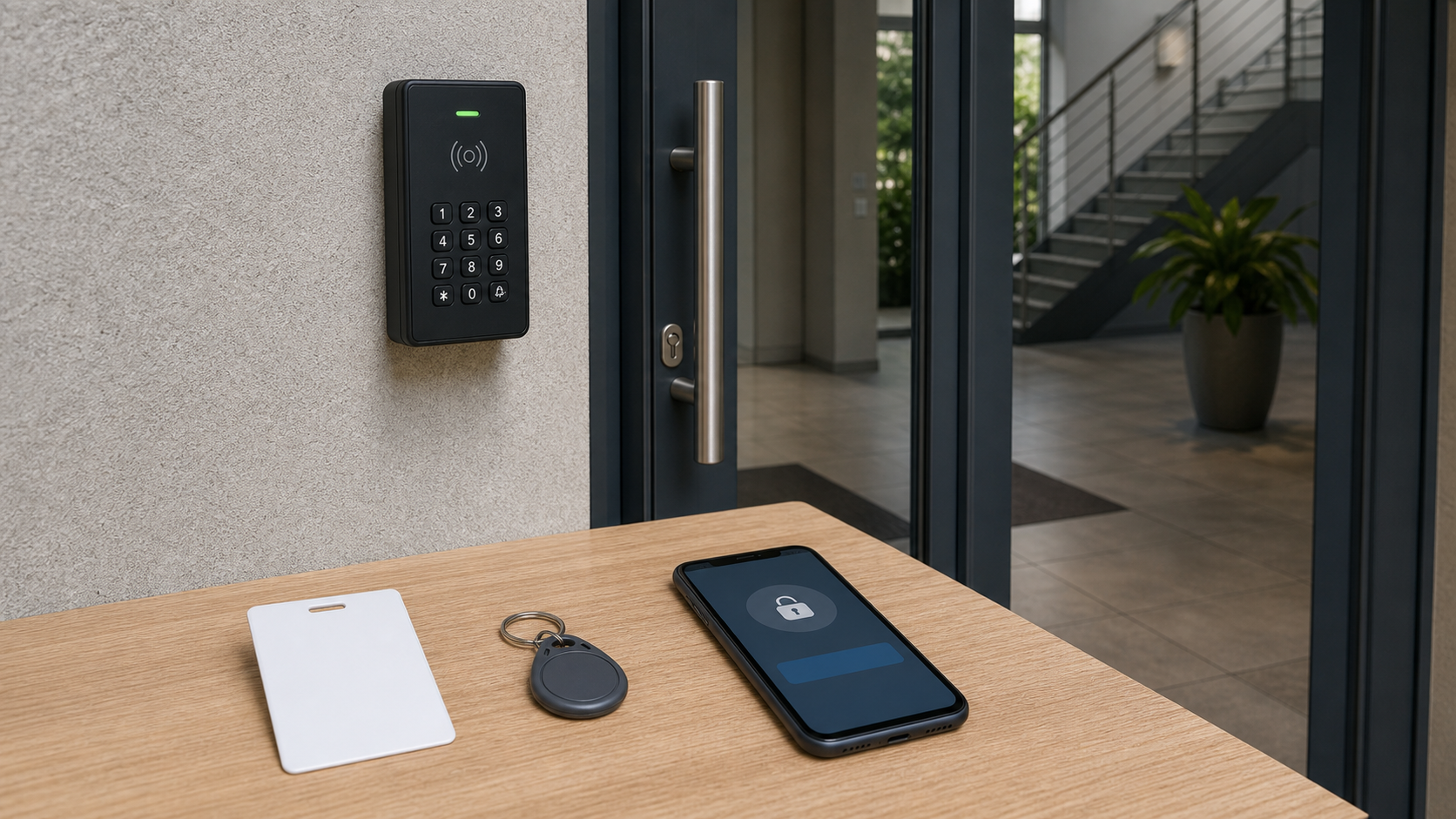 Kartica, RFID tag i telefon za kontrolu pristupa