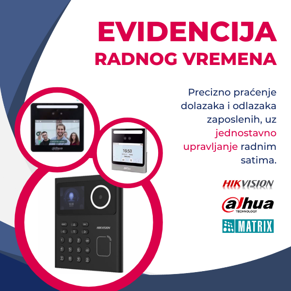 Sistemi za evidenciju radnog vremena – kontrola ulaza i radnih sati