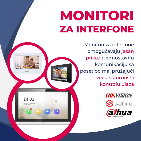 Monitori za video interfone – jasna slika i kontrola ulaza