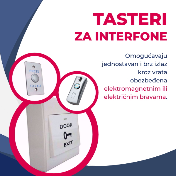 Tasteri za interfone – kontrola vrata i dodatne funkcije